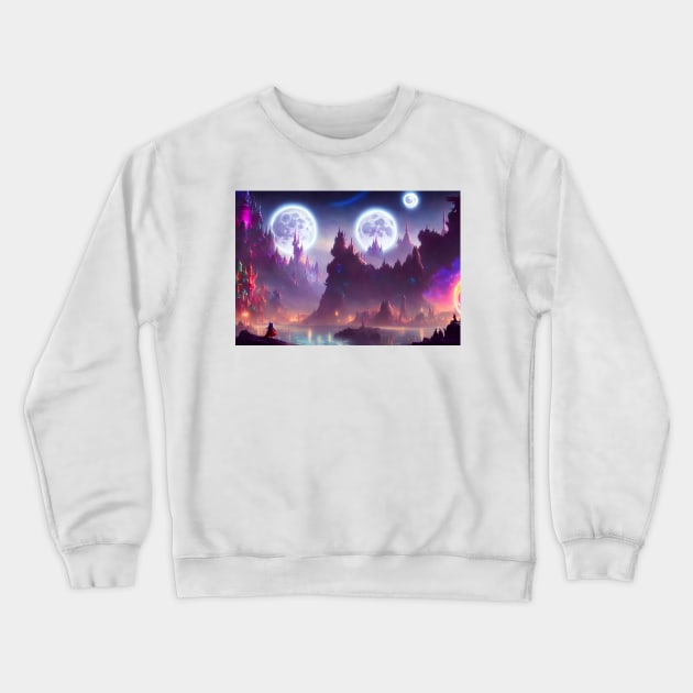 beautiful magical land Crewneck Sweatshirt by kiwimick